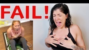 'GYM RAT REACTS TO HOME WORKOUT FAILS (Funny reactions)'