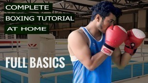'Complete Basic Boxing Tutorial In Hindi | Learn Boxing at Home (English Subtitles) | Boxing Training'
