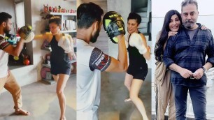 'Shruthi Haasan Boxing Practice | Workout | Rakul Preet Singh Boxing | Actress Gym Workout'