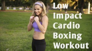 '19 Minute Low Impact Beginner Cardio Boxing Workout for Fat Loss and Calorie Burn'