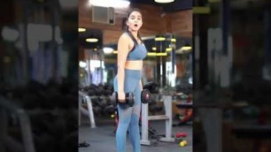 'Very Hot Sexy Indian girl Gym workout 