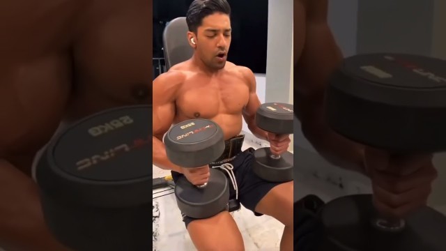 'gym boy biceps workout status || new gym fitness model video 