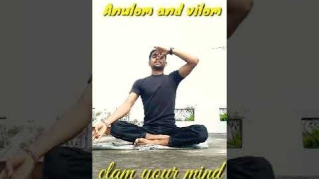 'Anulom and vilom ||with benefits||yoga for health||sumit pal fitness||#shorts'