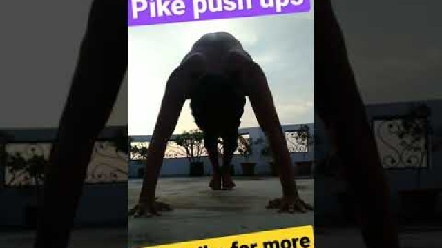 'pike push ups||sumit pal fitness||