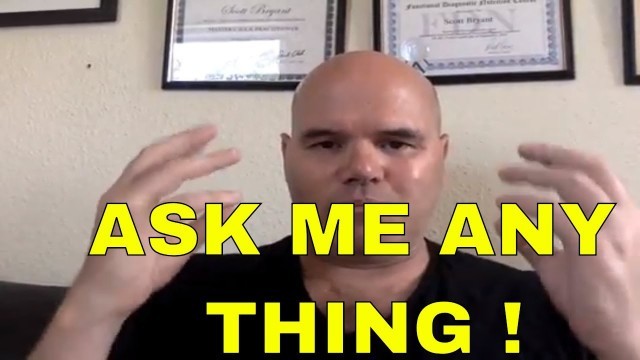'ASK ME ANYTHING ON DIET EXERCISE FITNESS PAIN STRESS SEX PERSONAL TRAINING BUSINESS MONEY LIFE ANY'