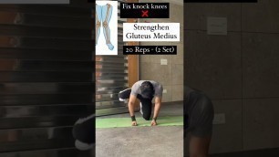 'Knock knee correction exercise//increase leg strenght//short video//fitness model//gym status