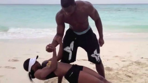 'FIT COUPLE LIFE: COUPLES BEACH WORKOUT'
