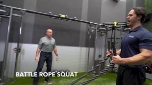 'Battle Rope Squat | Life Fitness Group Training'