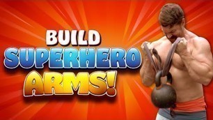 'Build \"Superhero Arms\" With This INTENSE Kettlebell Arm Building Workout | Coach MANdler'