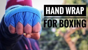 'Hand wraps for Boxing in Hindi | Hand Wrap Tutorial | Bandage wrap for boxing'