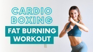 'HOME CARDIO BOXING WORKOUT | Burn lots of calories!'