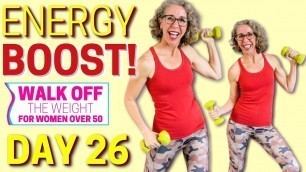 'POWER BOOST Strength Workout for All Day Energy + Empowering Glow with hand weights 