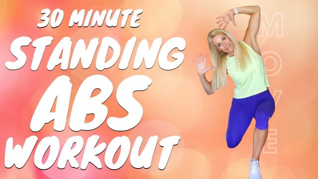 '30 MINUTE STANDING ABS WORKOUT | Intense & No Equipment | Tracy Steen'