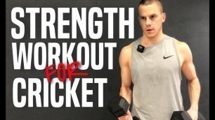 'Strength Workout For Cricket Fitness'