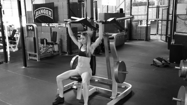 'Seated Shoulder Press Machine'