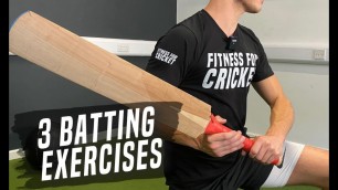 '3 BATTING Exercises for Cricket Fitness'