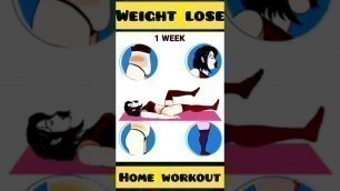 'Weight lose workout 