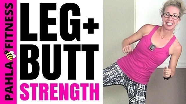 '15 Minute LEG + BUTT Lower Body Strength HIIT Workout | All Standing, Build BALANCE + TONE Thighs'