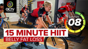 '15 Min HIIT Cardio Indoor Cycling Workout | Belly Fat Loss Exercise'