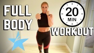 '20 MINUTE FULL BODY WORKOUT DANCIFI COMBAT CLASS NO EQUIPMENT REQUIRED'