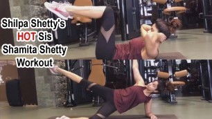 'Shilpa Shetty\'s Sister Shamita Shetty\'s INTENSE CORE Workout At Gym'