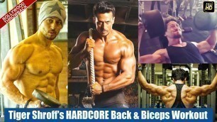 'Tiger Shroff\'s HARDCORE Back & Biceps Workout Routine | 8-pack Abs Exercises | THROWBACK'