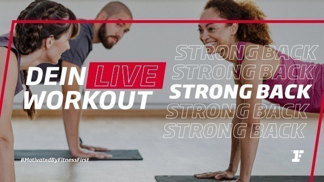 'Fitness First Live Workout - StrongBack  mit Judith'