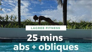 '25 mins Abs & obliques// Lagree Fitness + Pilates workout 