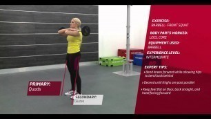 'Fitness First Freestyle exercise - Barbell Front Squat - Barbell'