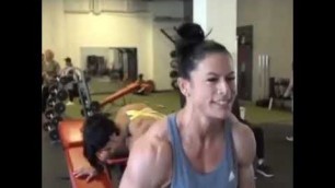 'Super Fitness Girl Shoulders Workout 