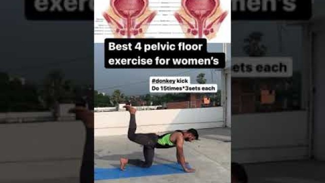'Best 4 Pelvic floor exercise for women\'s l latest Fitness video l lifestyle TV'