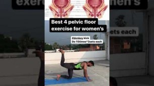 'Best 4 Pelvic floor exercise for women\'s l latest Fitness video l lifestyle TV'