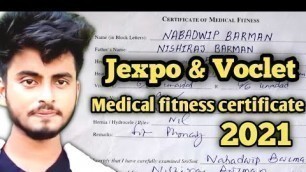 'JEXPO VOCLET MEDICAL FITNESS CERTIFICATE 2021 | Jexpo & Voclet Medical Fitness certificate'