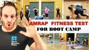 'AMRAP Bootcamp FIT-TEST | FITNESS TEST for Group Training | Full Workout'