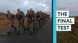 'Royal Marines recruits tackle the infamous \'30-miler\''