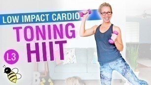 'ALL standing NO jumping CARDIO TONING HIIT, 10 minute stackable workout'