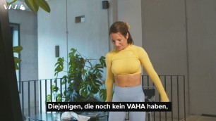 'VAHA Member Zsofia über Trainingsroutinen & Erfolge'