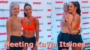 'Meeting Kayla Itsines | BBG Sweat Bootcamp'