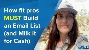 'How to Build an Email List for Marketing Your Fitness or Nutrition Business'