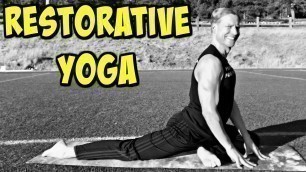 '30 Minute Restorative Yoga Stretch - Sean Vigue'