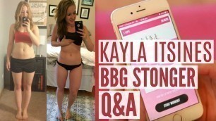 'Kayla Itsines BBG Stronger Q&A'