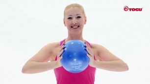 'Pilates ball workout for everybody with basic fitness exercises Redondo Ball by TOGU'
