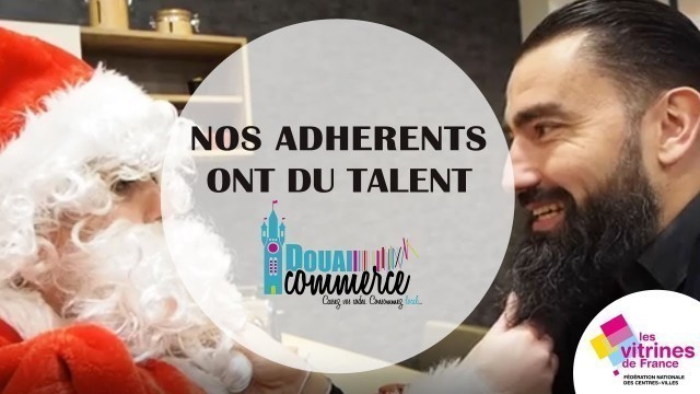 'DOUAI | Le Père Noël rend visite aux commerçants 