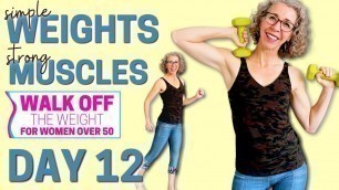 'Simple SHAPING Workout for Strong, Powerful MUSCLES using hand weights 