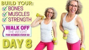'MUSCLE-Building Weight Loss Workout (with hand weights) 