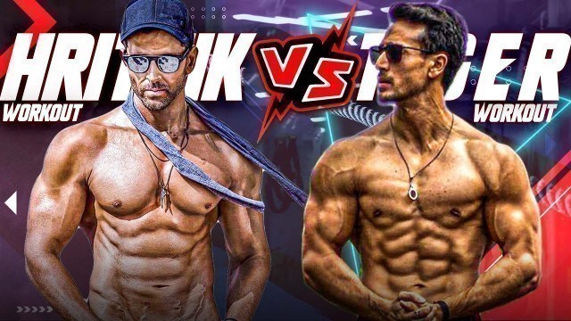 'Tiger Shroff Vs Hrithik Roshan Workout, Tiger Shroff Workout In Gym, Hrithik Roshan Workout In Gym'