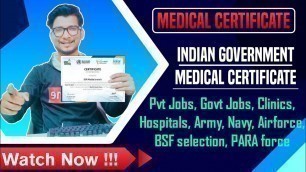 'How to make medical certificate | Medical certificate kaise banaye | medical fitness certificate'