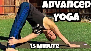 'Advanced Power Yoga For Athletes 15 Minute Workout with Sean Vigue'
