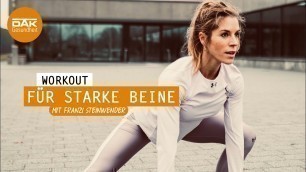 'Perfekte Beine mit diesem Workout! | #fitmitfranzi | DAK-Gesundheit'