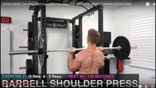 'ScottHermanFitness - SHOULDERS: The Only TWO Exercises You Need For GROWTH!'